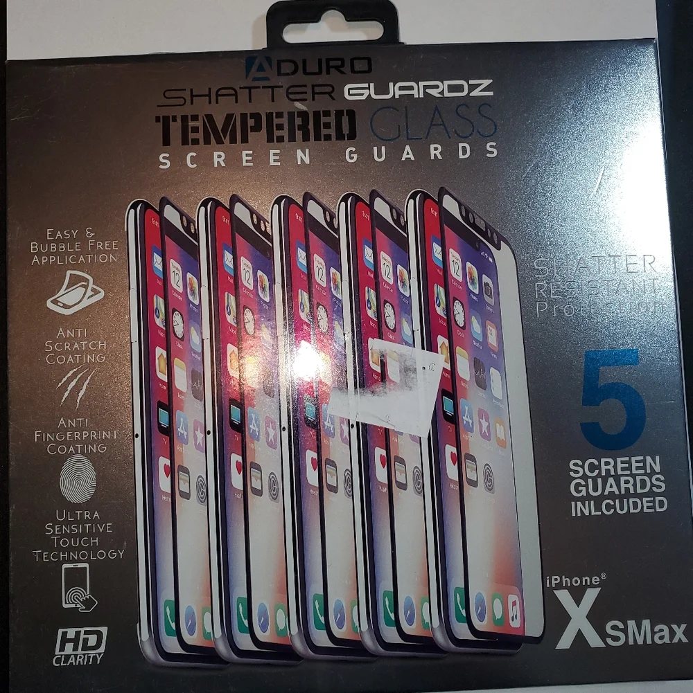 Shatter Guardz Tempered Glass Screen Protectors for iPhone Xs Max